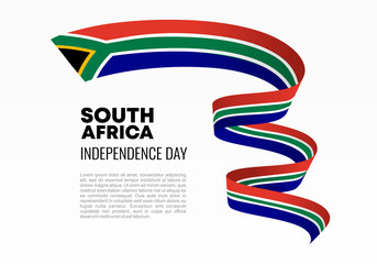 South africa independence day background banner poster for celebration on April 27 th.