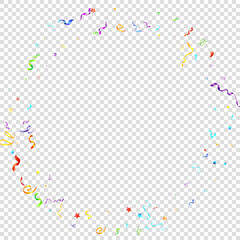 Color serpentine carnival red spiral ribbon curly