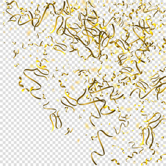 tinsel holiday Gold Foil serpentine ribbon star