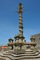 Fototapeta na wymiar Historic Pillar in Porto - Portugal 