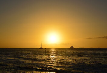 Fototapeta premium Sonnenuntergang über dem Golf von Mexico, Key West, Florida Keys