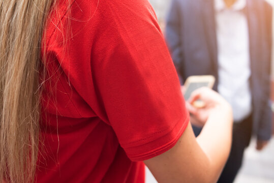 Event QR code ticket scanning before begining of business conference