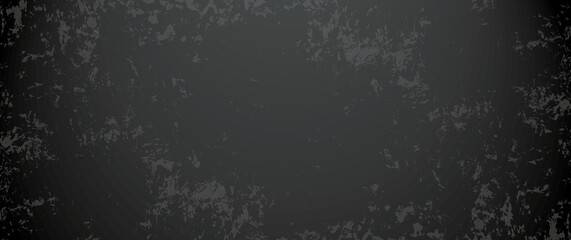 Abstract background of concrete or cement texture with light. Concept for black or dark backdrop panoramic wallpaper. space for the text. graphic design style.