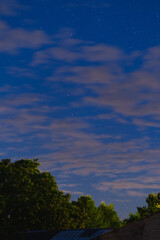 Obraz premium Sunset clouds over the forest