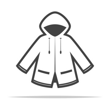 Children's raincoat with rabbit ears on the hood. Sketch | Stock vector |  Colourbox