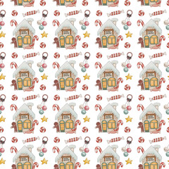 Christmas seamless pattern 