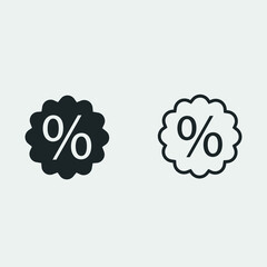 Discount vector icon