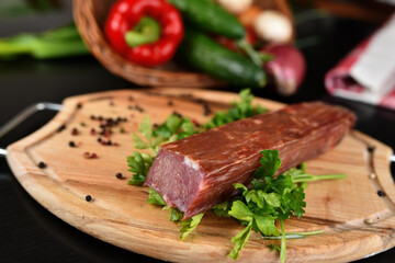 meat on a plate