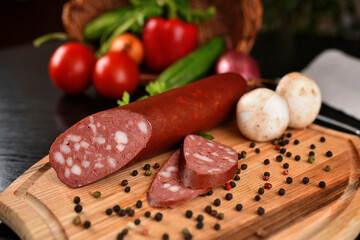sausage on a plate