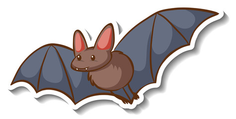 Bat animal cartoon sticker