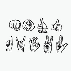 Hand gesture collection