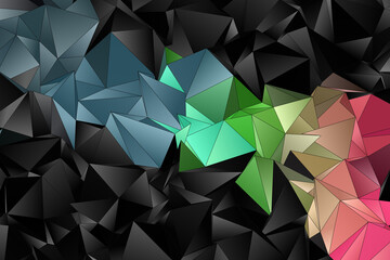 Fototapeta premium Abstract Low-Poly background. triangulated texture. Design 3d. Polygonal geometrical pattern. Triangular modern style