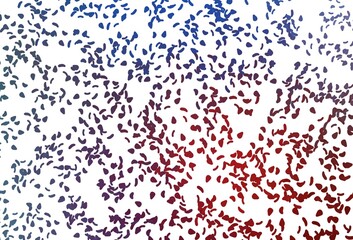 Light Blue, Red vector template with memphis shapes.