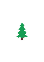 Christmas Tree, New Year tree vector icon	