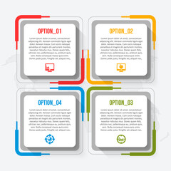 Abstract 3D Paper Infographics. Business template .Vector illustration