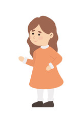 cartoon little girl