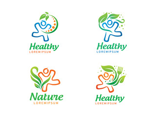 Nature People Logo Template Design