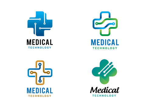 Medical technology logo symbol or icon template