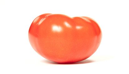 Ripe red beef tomato isolated