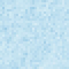 Abstract blue mosaic background. Squares pattern pixel art. Vector illustration.
