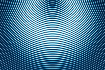 3d illustration of a classic blue abstract gradient background with lines. PRint from the waves. Modern graphic texture. Geometric pattern.