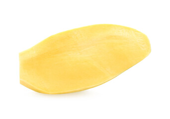 mango slice isolated on white background Clipping Path