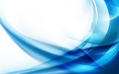 Blue color abstract wave design element line background