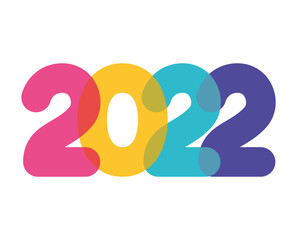 beautiful 2022 year icon