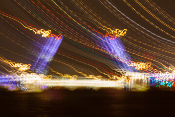 Photo of drawbridges in St. Petersburg, taken at a long exposure. Frizlight
