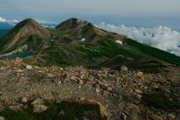 山登りの風景