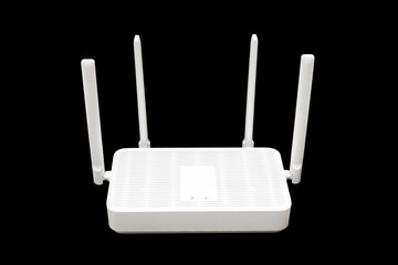 WiFi router on black