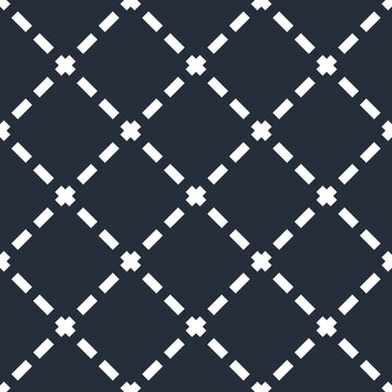 Seamless crossed lines geometric pattern, abstract minimal vector background with cross stripes, lined design for wallpaper or textile.