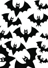 background with repeating bats