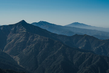 山登りの風景