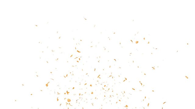 3 Different Gold Confetti Particles Pack. with Luma Matte Channel.