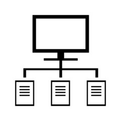 computer icon and system files for web design