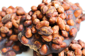 Gula kacang, is a traditional snack from Indonesia, made from roasted peanuts and brown sugar. Also called as Ampyang