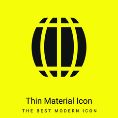Barrel minimal bright yellow material icon