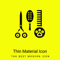 Beauty Saloon minimal bright yellow material icon