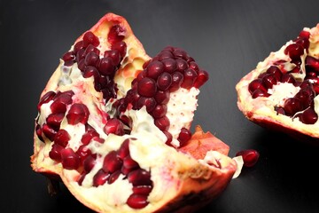 ripe pomegranate fruit