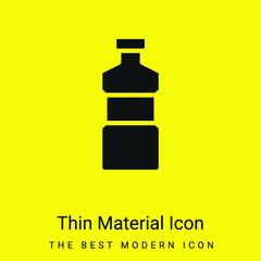 Bottle minimal bright yellow material icon