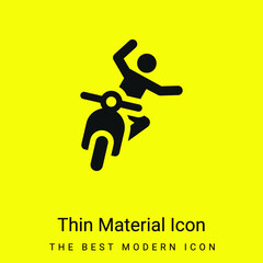 Accident minimal bright yellow material icon