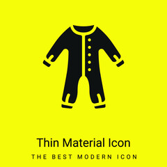 Baby Clothes minimal bright yellow material icon