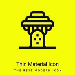 Baobab minimal bright yellow material icon