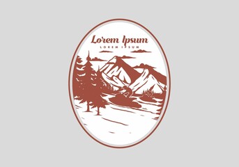 Snow jet ski illustration graphic