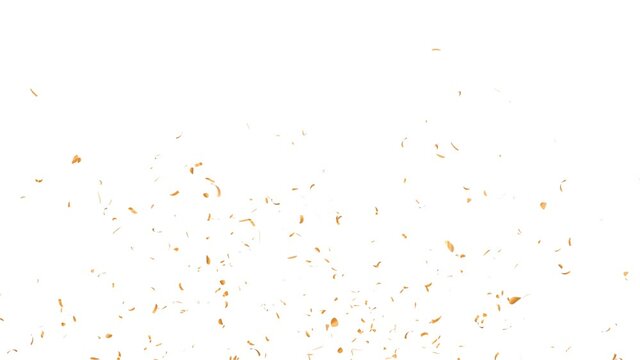 3 Different Gold Confetti Particles Pack. with Luma Matte Channel.