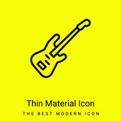 Bass minimal bright yellow material icon