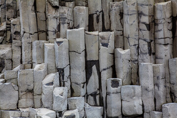 Tło bazaltowe kolumny Islandia 