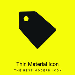 Black Label For Discounts minimal bright yellow material icon