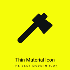 Axe minimal bright yellow material icon